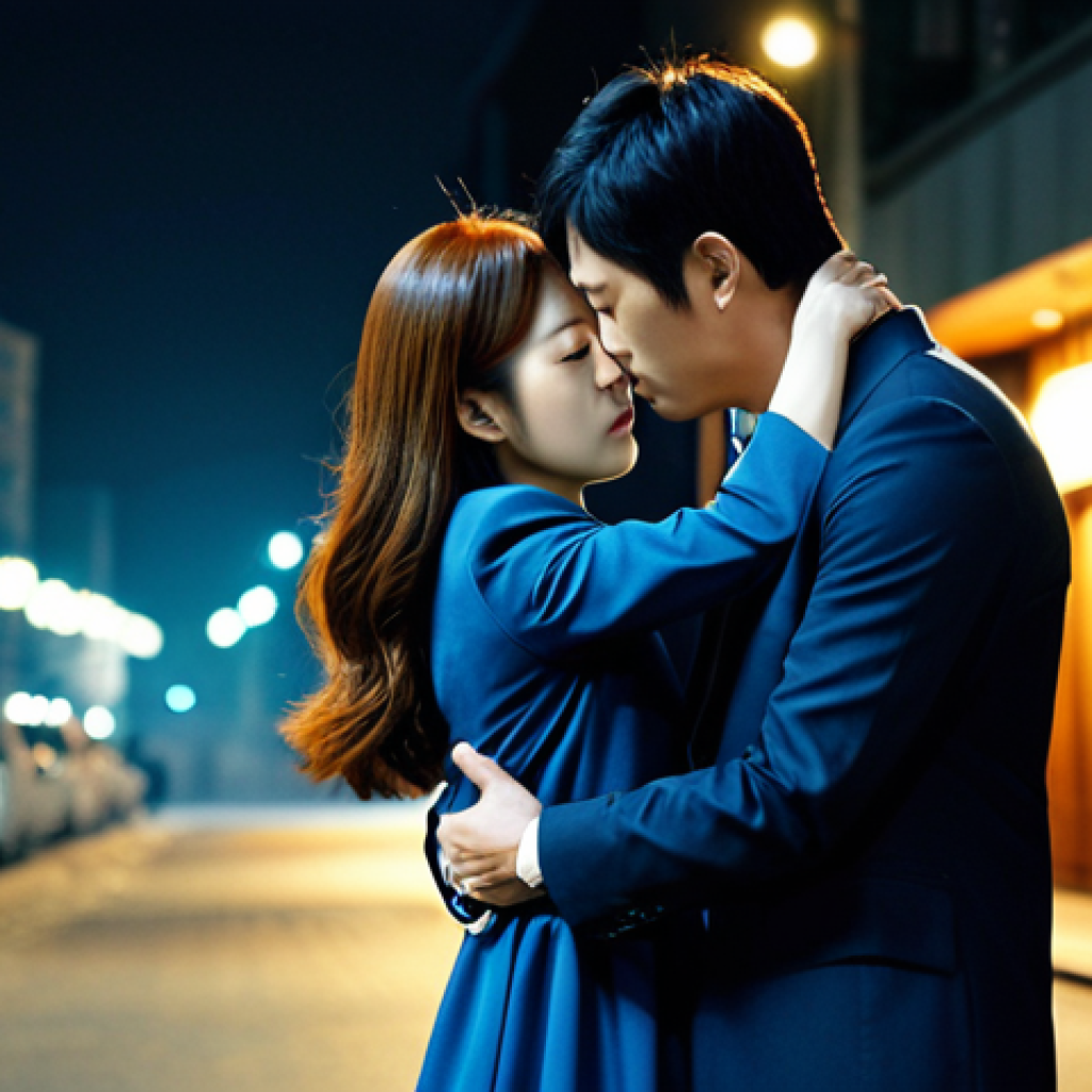 드라마 주군의 태양 유령과 사랑 이야기 - A romantic and eerie scene from the K-drama "Master's Sun." Joo Joong-won (played by So Ji-sub), a c...