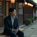 드라마  나의 아저씨  인간 관계와 치유 스토리 - A deeply empathetic scene featuring Lee Ji-an (in her early 20s, wearing simple, modest attire) and ...